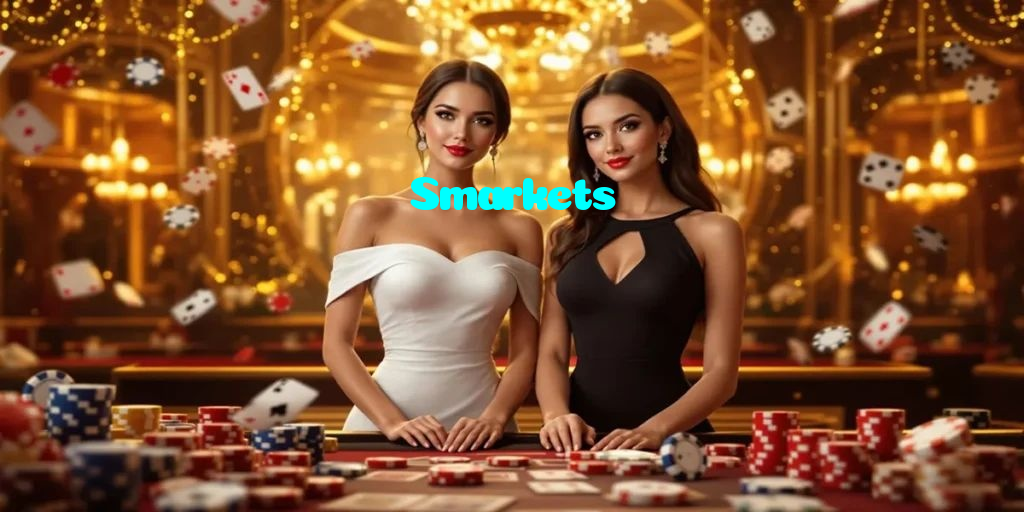 Smarkets casino presented on mobile device in Pakistan with slots and live games