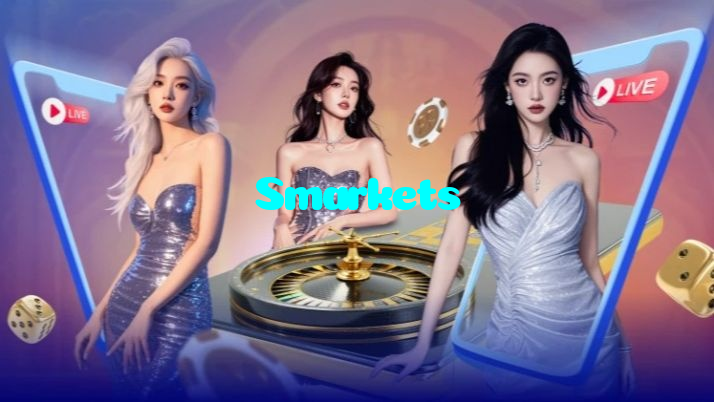 Smarkets casino presented on mobile device in Pakistan with slots and live games